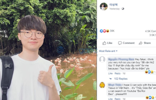 LMHT: Facebook của Faker tràn ngập 'trẻ trâu Việt', hết gạ kèo solo lại buông lời thô tục