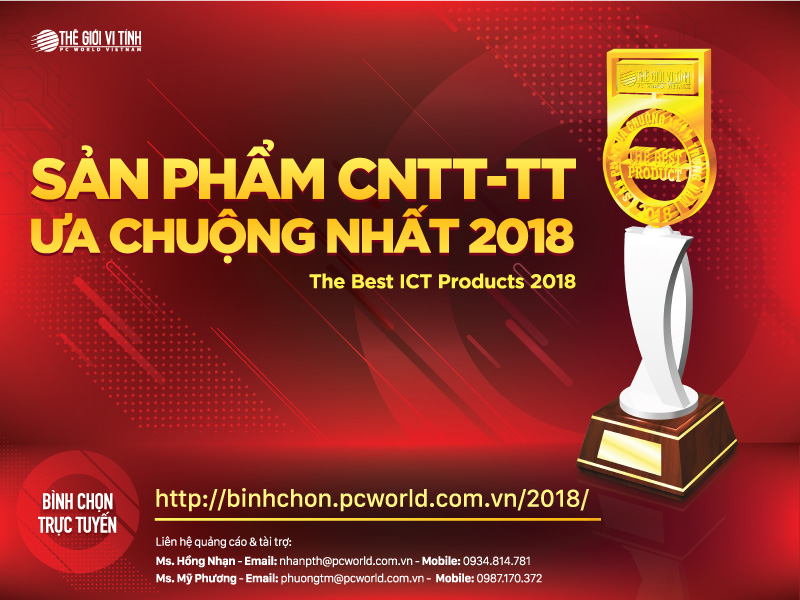 Còn 25 ngày nữa để tham gia bình chọn Giải thưởng Sản phẩm CNTT-TT Ưa chuộng nhất 2018
