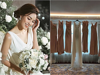 [HOT] Lộ diện váy cưới chính thức của Lan Khuê và trang phục phù dâu cực lung linh trước giờ diễn ra hôn lễ