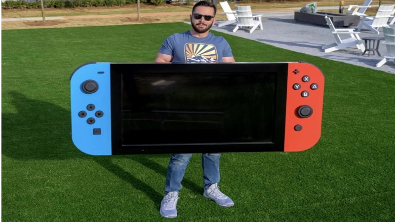 Xuất hiện chiếc Nintendo Switch 'siêu to khổng lồ' dài 1,7 mét