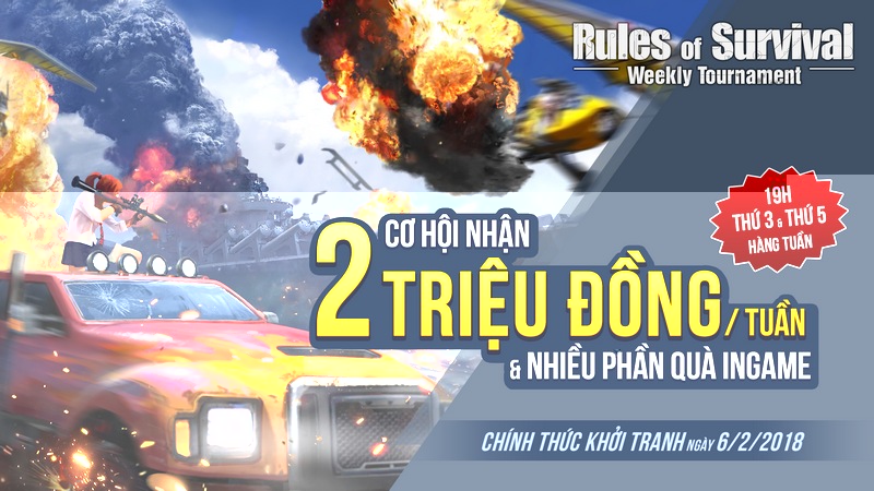 Hot! Rules of Survival ra mắt Giải đấu hàng tuần dành cho game thủ Việt