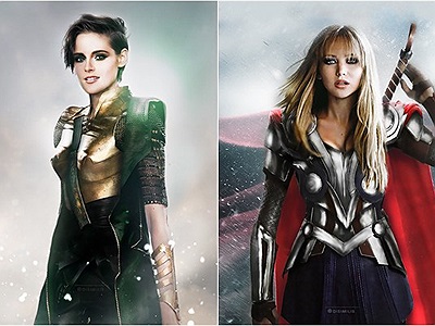 Khi biệt đội siêu anh hùng Avengers được chuyển giới bởi sao Hollywood