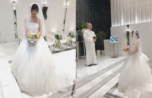 Sợ chẳng có trai yêu, mỹ nữ phim người lớn Mana Sakura tổ chức hôn lễ với chính mình