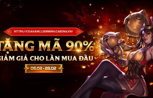 LMHT: Hướng dẫn sử dụng mã giảm giá 90%, món quà đầu năm mà Garena tặng cho game thủ Việt