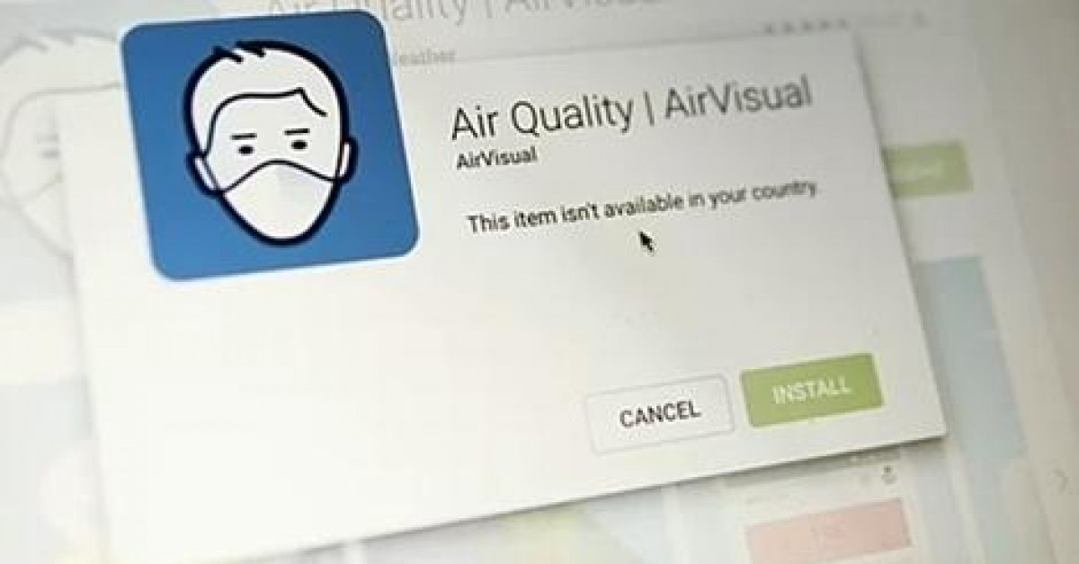 Ứng dụng AirVisual biến mất khỏi kho phần mềm của iOS lẫn Android