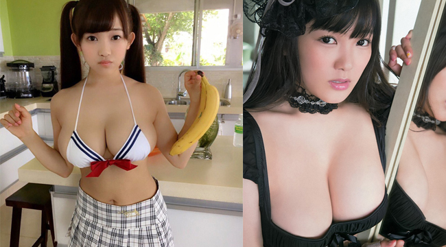Vẻ gợi cảm của hot girl Nhật Bản sở hữu vòng ngực chiếm tận 2/3 chiều cao
