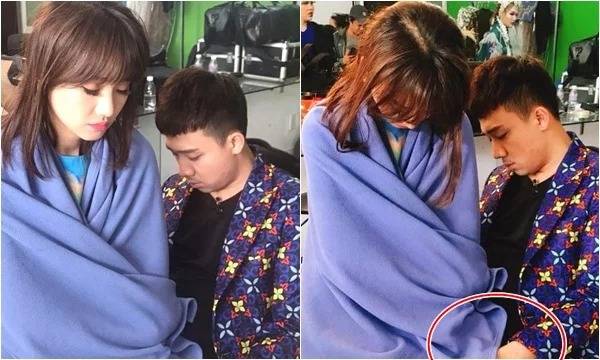Vợ chồng Trấn Thành – Hari Won bị chụp trộm cảnh đang ngủ gật cùng nhau