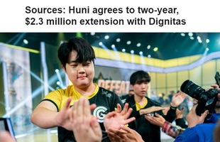 LMHT: Bị loại sớm khỏi CKTG 2019, Huni vẫn ở lại Dignitas với bản hợp đồng mới trị giá 53 tỷ