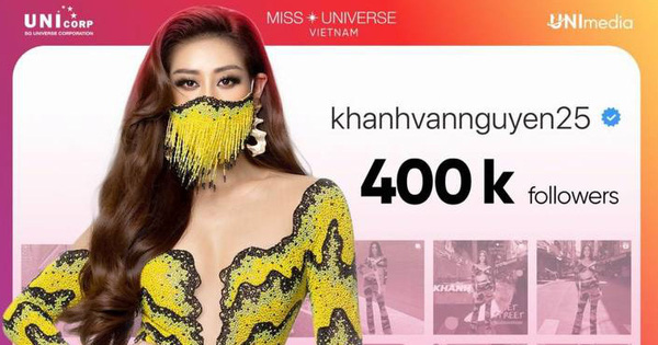 Gần tới đêm thi chính thức, Khánh Vân càng hút người hâm mộ, chính thức cán mốc 400.000 người theo dõi trên Instagram