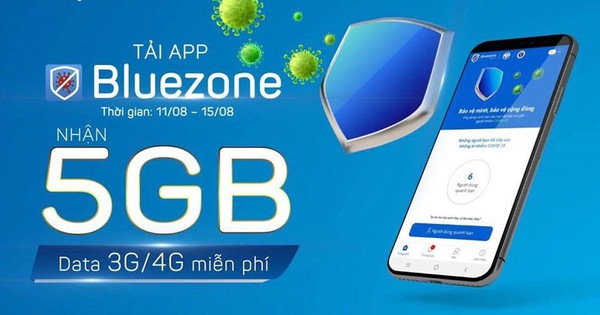 Khuyến khích tải ứng dụng Bluezone, nhà mạng đồng loạt tặng 5GB data, miễn phí 100% cước truy cập