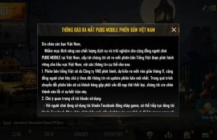 PUBG Mobile chính thức đưa ra thông báo về phiên bản Việt Nam, phát hành bởi VNG