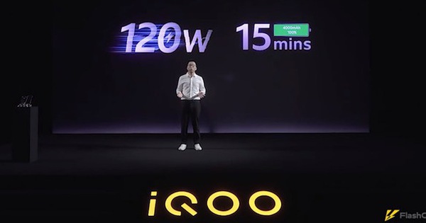 iQOO ra mắt sạc nhanh 120W đầu tiên trên thế giới, sạc đầy pin smartphone chỉ trong 15 phút