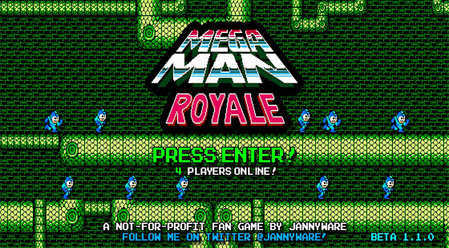 Megaman Royale – xuất hiện tựa game sinh tồn với chủ đề người máy Megaman quen thuộc