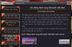 CrossFire Legends: Đồng hành Chung Kết cùng ĐTQG Việt Nam nhận ngay vũ khí cận chiến VIP miễn phí