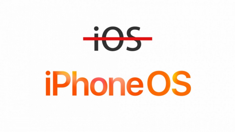 Apple sẽ đổi tên iOS thành iPhoneOS?