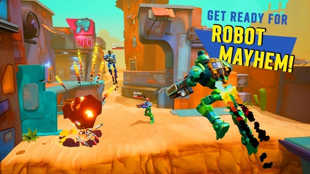 Trải nghiệm game bắn súng Blast Bots góc nhìn thứ 3, nhập vai robot PK cực sôi động