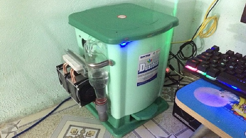 Game thủ Việt với sáng chế “Sọt rác Gaming phiên bản tản nước bằng sò nóng lạnh”