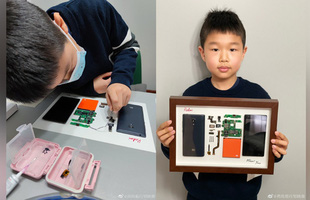 CEO Xiaomi ngưỡng mộ cậu bé 9 tuổi tự tay tháo rời Redmi 1, đóng khung thành tác phẩm nghệ thuật