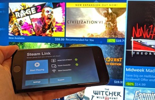 Bây giờ người dùng iPhone có thể chơi game trên Steam thông qua Steam Link