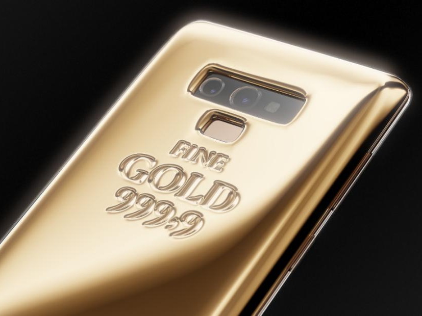Ngắm Galaxy Note 9 phiên bản vàng thỏi 1,4 tỷ đồng
