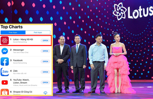 MXH Lotus chiếm Top 1 AppStore Việt Nam ngay khi vừa ra mắt