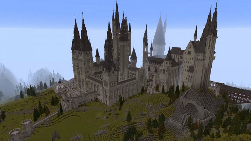 Modder dựng hẳn một game Harry Potter hoàn chỉnh bên trong Minecraft
