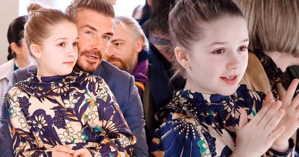 Ngồi trong lòng bố, công chúa nhỏ Harper Beckham lại khiến dân tình xao xuyến: Mỹ nhân tương lai của Hollywood đây rồi!