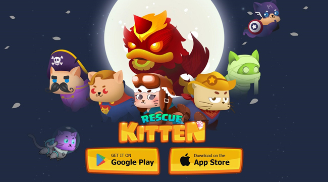 Rescue Kitten – Rope Puzzle: game giải đố Việt thú vị trên nền tảng di động