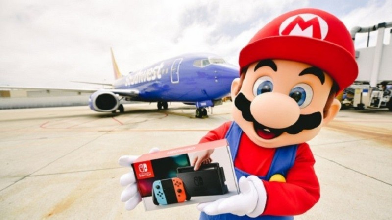Chơi lớn một lần cho khách trầm trồ, hãng hàng không tặng cả máy Switch lẫn Game