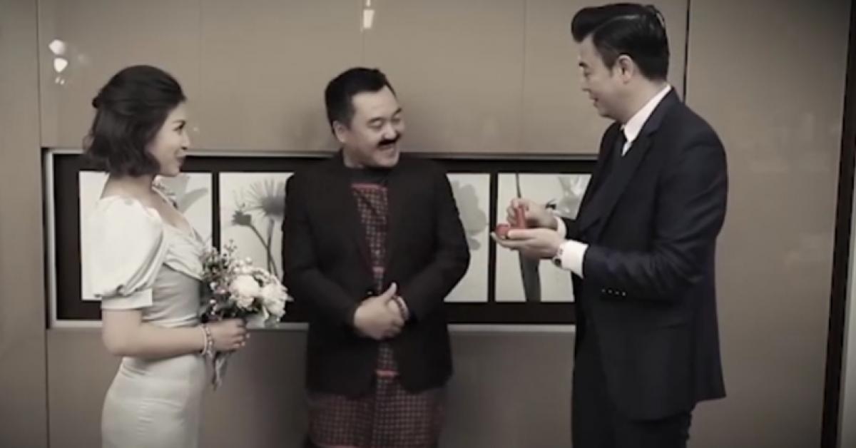Ngã ngửa với clip đám cưới của MC Tuấn Tú và Hoàng Linh - 