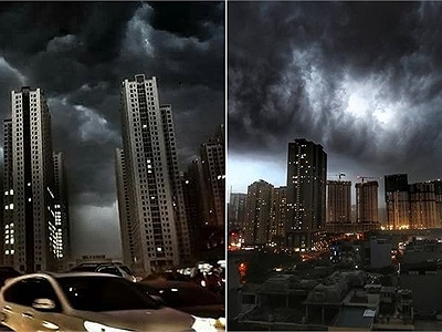Cộng đồng mạng chia sẻ ảnh đám mây kỳ lạ 