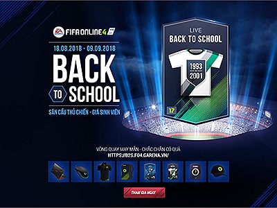 Tham gia là có quà với sự kiện Back To School trong game FIFA ONLINE 4