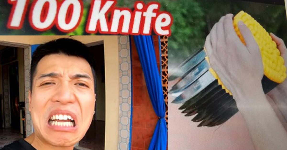 Vừa gây sốc thả 100 con dao, Youtuber quê Thái Bình lại gây phẫn nộ vì điều này