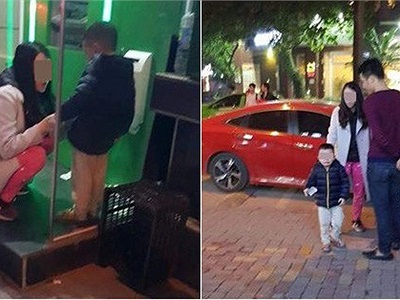 Giận chồng, mẹ trẻ đi xế hộp bỏ con trai nhỏ lại 1 mình ở cây ATM mặc căn ngăn của mọi người