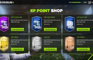 FIFA Online 4 chính thức ra mắt EP Point Shop, Hộp Hoàng Kim trị giá 1500 tỉ EP Point có gì hot?