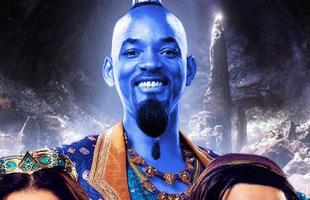 Sai quá sai với tạo hình chàng ngố Aladdin, phản diện Jafar thì đẹp trai như soái ca còn Will Smith không khác gì... Thần Hề