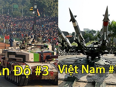 Việt Nam đứng thứ bao nhiêu trong Top 10 quân đội mạnh nhất châu Á
