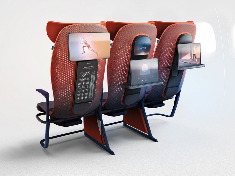 Airbus đưa ra ý tưởng ghế thông minh cho máy bay giá rẻ
