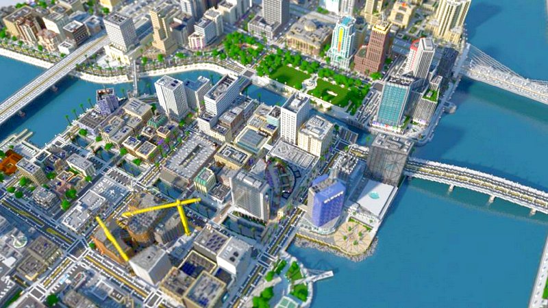 Thành phố lớn nhất Minecraft - 400 người với 9 năm xây dựng mới hoàn thiện 20%