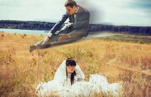 Cười sái quai hàm với loạt ảnh cưới photoshop của người Nga, càng xem chỉ càng thấy thương khổ chủ