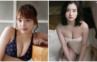 Ngơ ngẩn trước nhan sắc của hai người mẫu trẻ mới nổi có vòng một chuẩn mực nhất Nhật Bản