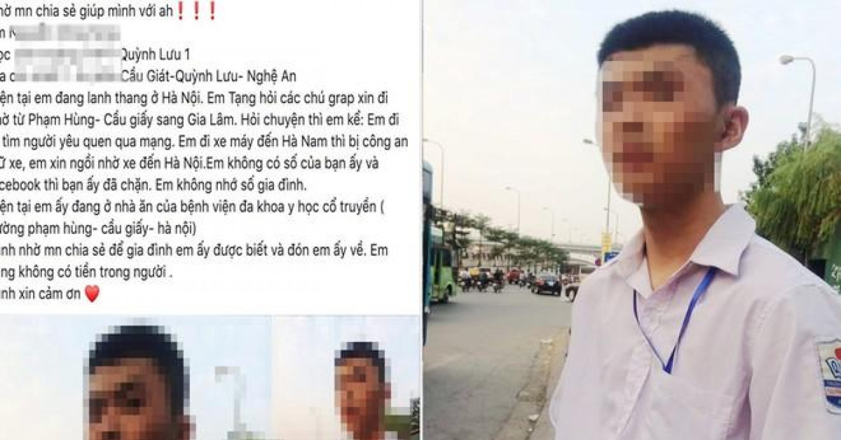 Thực hư nam sinh Nghệ An đi xe máy 200km ra Hà Nội để tìm “bạn gái