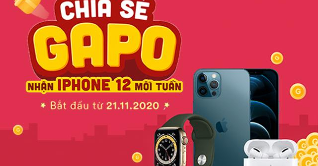 Mạng xã hội Việt Gapo tặng iPhone 12 mỗi tuần cho người dùng
