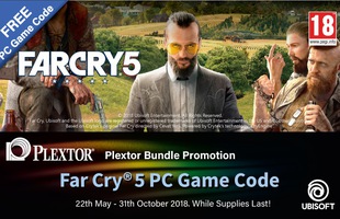 Game hot đầu năm Far Cry 5 bất ngờ được tặng miễn phí khi mua SSD Plextor