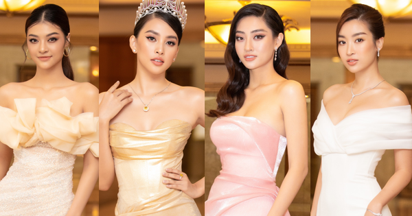 “Quân đoàn” Hoa hậu Á hậu lộng lẫy đổ bộ thảm đỏ họp báo HHVN 2020, Tiểu Vy đội vương miện 3 tỉ chiếm trọn spotlight