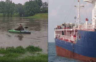 Livestream cảnh chèo thuyền trên sông, streamer suýt thì gặp tai nạn chết người, cận kề với án tử