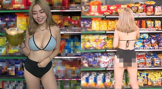 Thản nhiên mặc đồ bơi đi siêu thị, hot girl Instagram bị chỉ trích dữ dội
