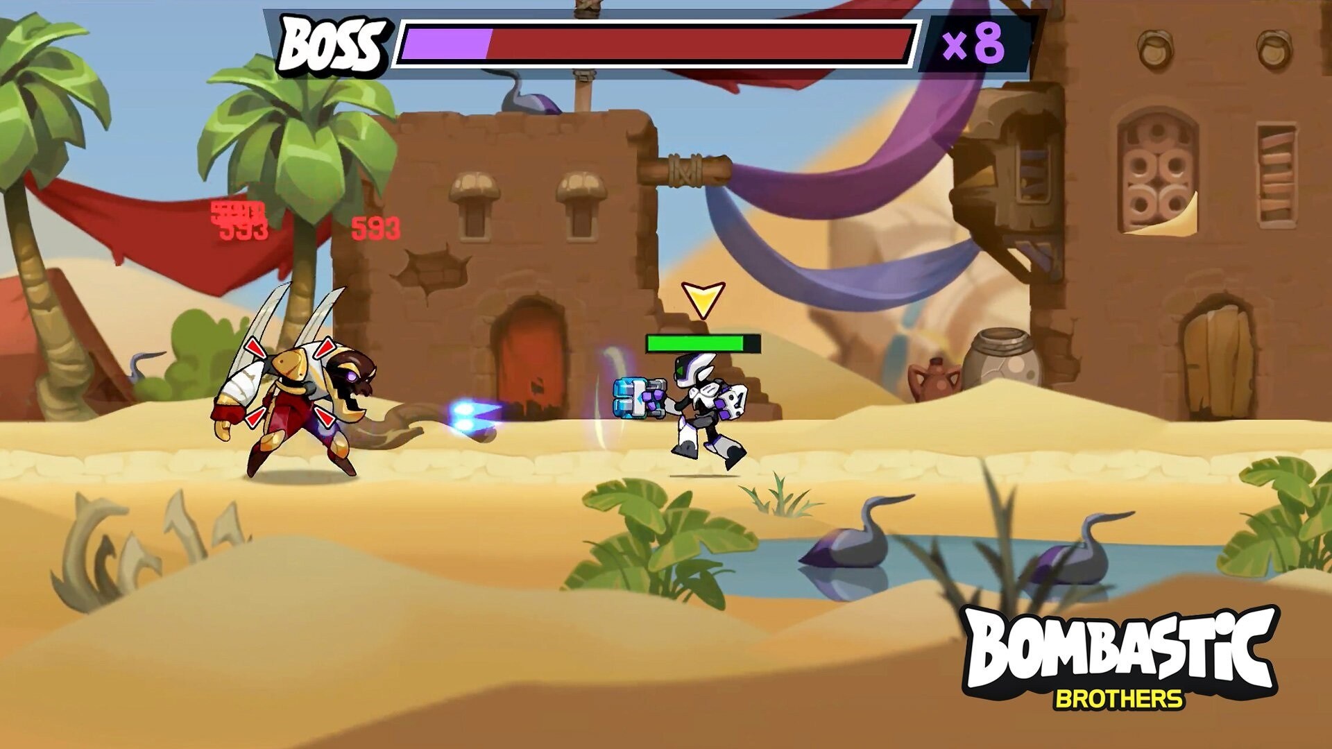 Bombastic Brothers : game bắn súng đi cảnh cực hấp dẫn dựa trên dòng Metal Slug