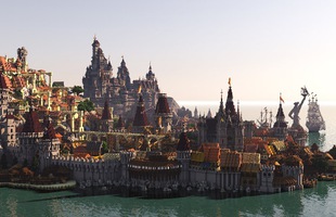 Choáng ngợp với thành phố The Witcher 3 đẹp như trong truyền thuyết của nhóm game thủ Minecraft