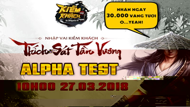 Webgame Kiếm Khách VNG mở Alpha Test 10h00 ngày 27/03